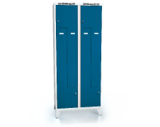 Cloakroom locker Z-shaped doors ALSIN with feet 1920 x 800 x 500